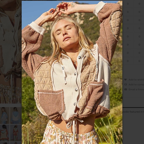 POL “ Chicago 2 “  POL Quilted Thermal Jacket with Waist String and Hood SR73 - Picture 6 of 6